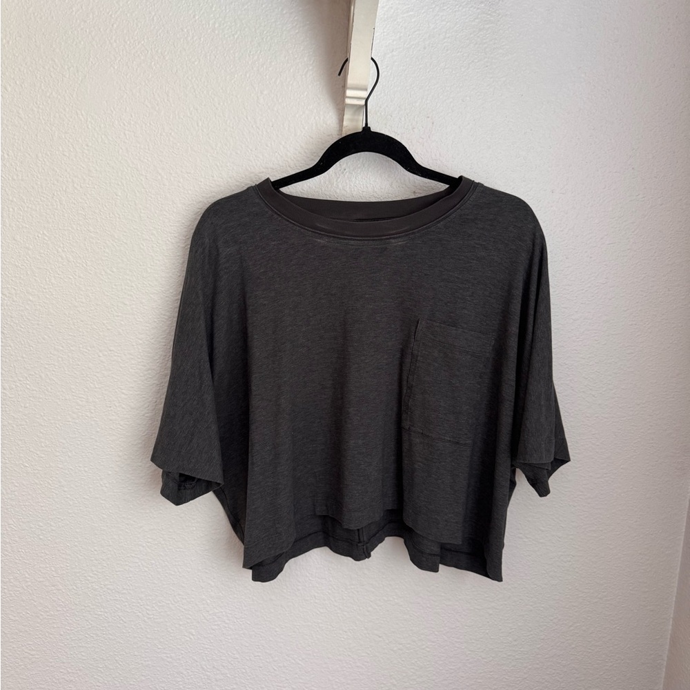 Lululemon Athletica Charcoal Crop Top
